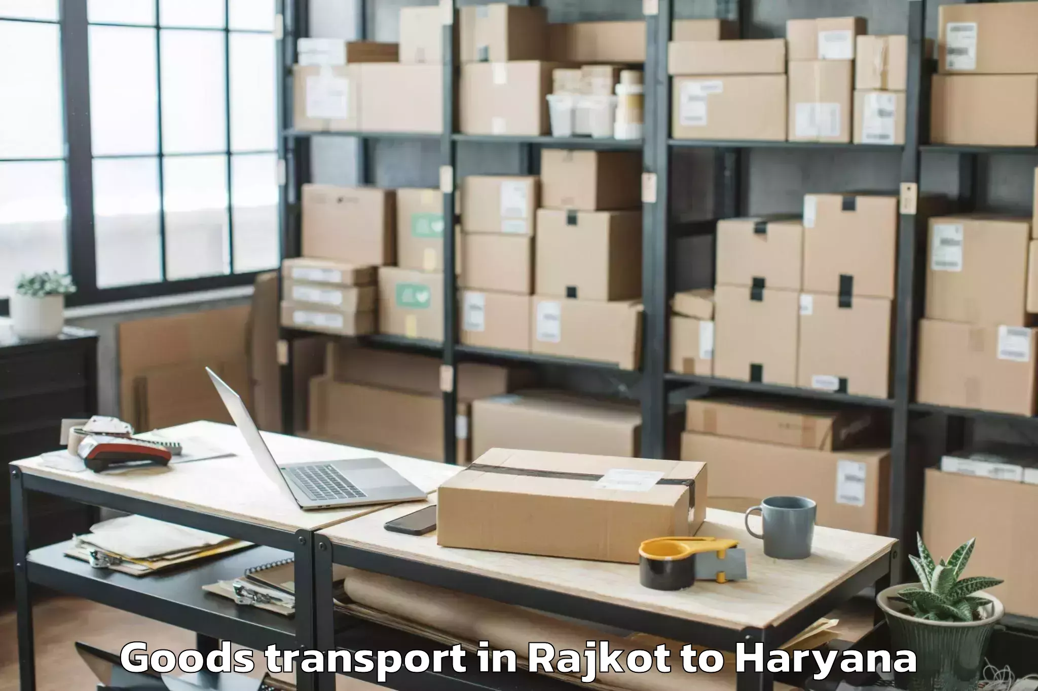 Book Rajkot to Central Plaza Mall Gurgaon Goods Transport